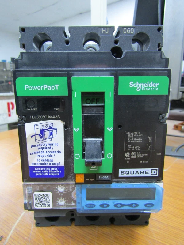 ??SCHNEIDER ELECTRIC 60A POWERPACT CIRCUIT BREAKER 3 POLE 690 VAC HJL36060U44XAB 2 HJL36060U44XAB 0