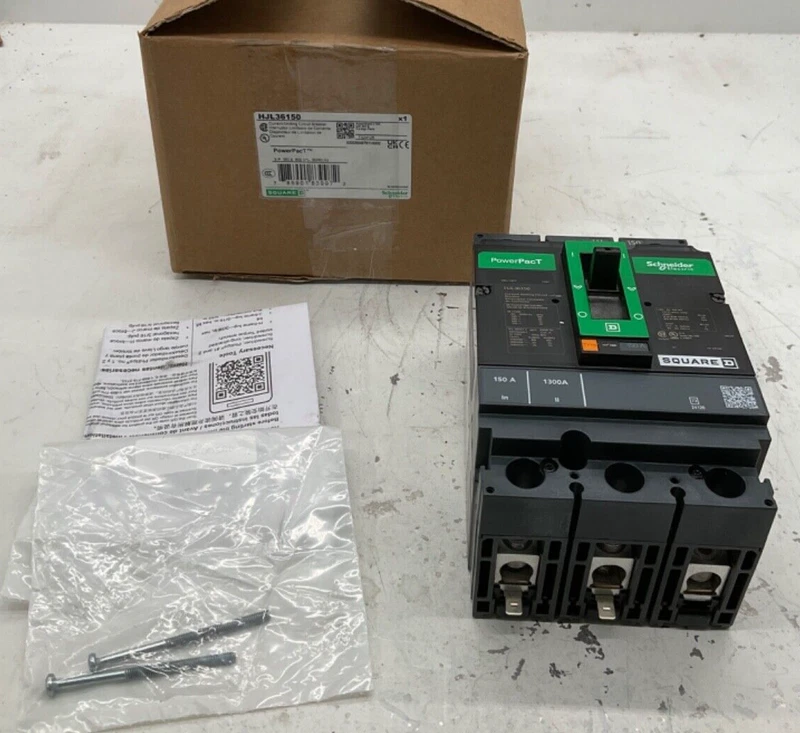 NEW SQUARE D HJL36150 POWERPACT CIRCUIT BREAKER 150A 600V 3P 2 HJL36150 0
