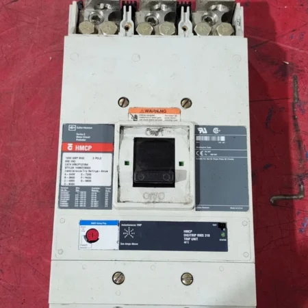 USED CUTLER-HAMMER HMCP 3 POLE 1200AMP CIRCUIT BREAKER HMCP12Y8W