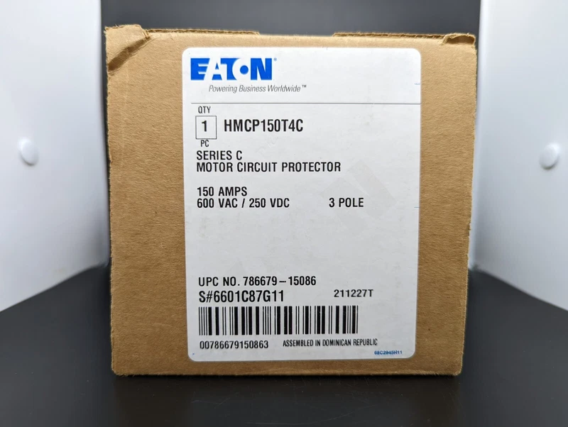 Eaton HMCP150T4C 3P 150A Motor Circuit Protector NEW IN BOX 2 HMCP150T4C 0