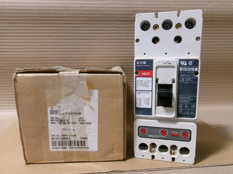 NEW Eaton Cutler Hammer HMCP HMCP250W5C 3 Pole 250 Amp 600V Circuit Breaker NOB 2 HMCP250W5C 0