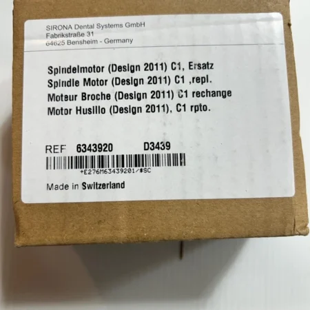 NEW Sealed Dentsply Sirona Cerec MCXL In-Lab Mill C1 Spindle Motor REF: 6343920