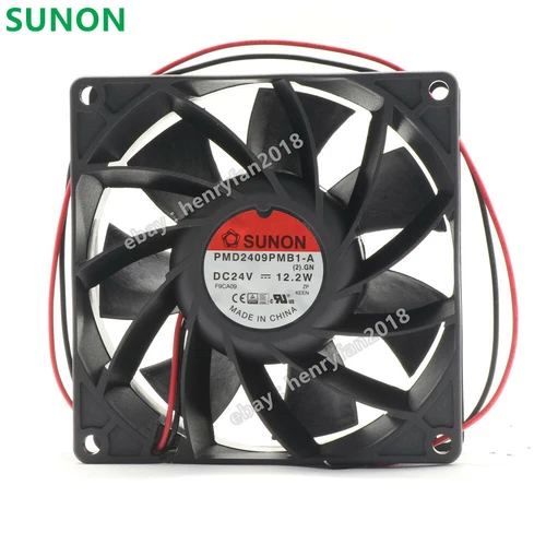 SUNON PMD2409PMB1-A DC 24V 0.51A 12.2W 92x92x38mm For Schneider ATV71 Drive Fan 2 PMD2409PMB1 A 0.webp