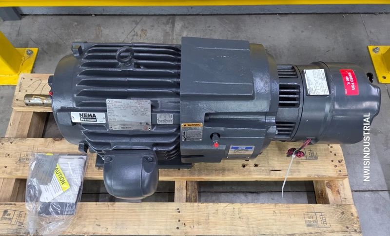 US Nidec Electric Brake Motor 10HP, 256U, 460, 3PH, 1780 RPM, 108704100QF 2 108704100QF 0