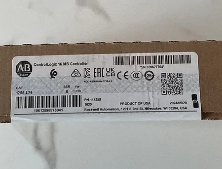 New Allen-Bradley 1756-L74 Ser B 16M Controller ControlLogix 5574 Processor AB