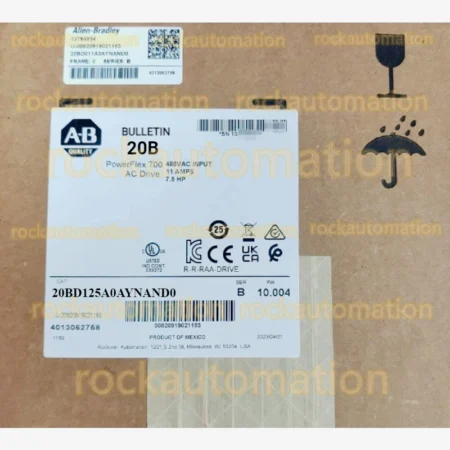20BD125A0AYNAND0 AB PowerFlex 700 AC Drive Spot Goods Expedited Shipping #MS