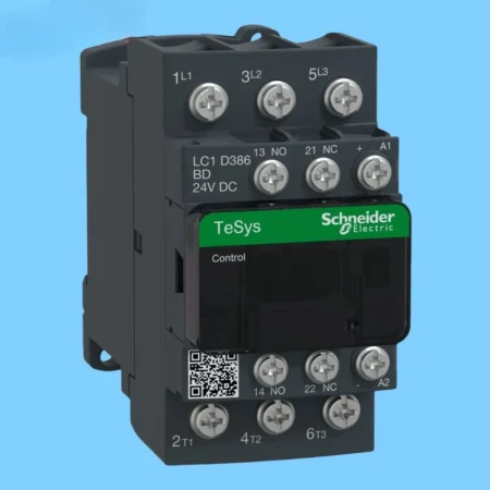 LC1D386BD NEW Schneider IEC contactor 38A, 20HP at 480VAC,24VDC coil