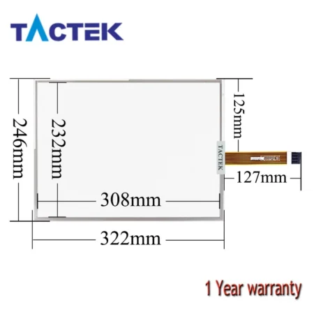 Touch Screen for 2711P-T15C4D8 2711P-T15C4D9 Panel Glass Digitizer + Overlay