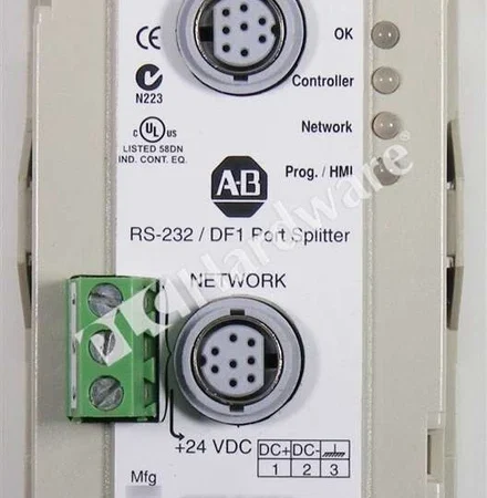 Allen Bradley 1747-DPS1 Ser A RS-232 SLC-500PLC-5MicroLogix DF1 Port Splitter