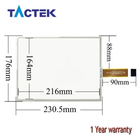 Touch Screen for 2711P-RDB10C Panel Glass Touchpad with Membrane Keypad