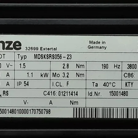 MDSKSRS056-23 New Sealed Lenze Servo Motor Inverter MDSKSRS056-23 MDSKSRS05623