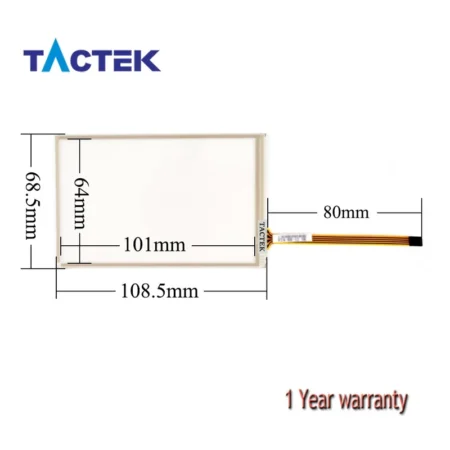 DOP-AS38BSTD Touch Screen Panel Glass Digitizer for Delta DOP-AS35THTD + Overlay