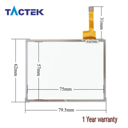 HMISTU655 Touch Screen Panel Glass Digitizer for HMISTU655S + Overlay