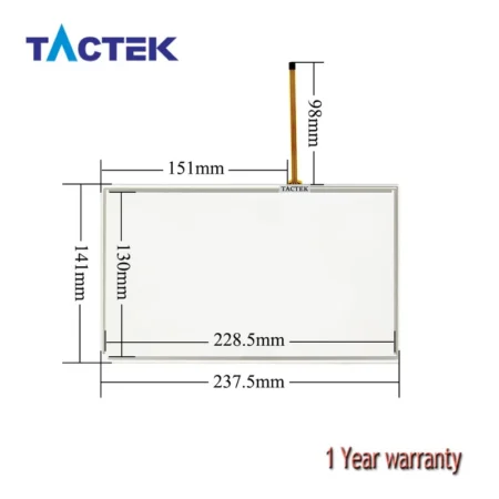 Touch Screen for KEYENCE VT5-W10 Touchpad Panel Glass Digitizer with Overlay