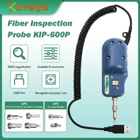 Optical Fiber Inspection Probe KIP-600P Magnification 400x , Compatible with PCs