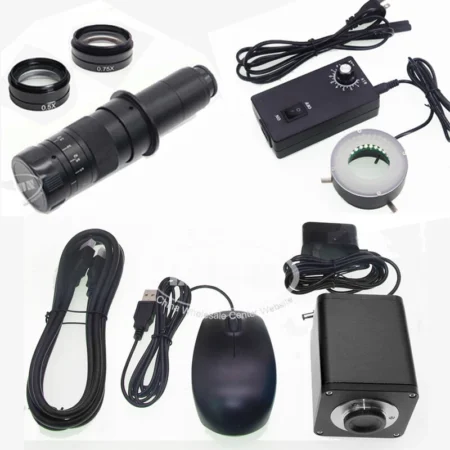 IMX385 V2 60FPS HDMI WDR Industry Microscope Camera 0.75X Barlow Lens Measurment