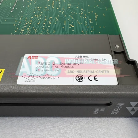 ABB Analog Input Module IMFEC12 - Precision Data Acquisition