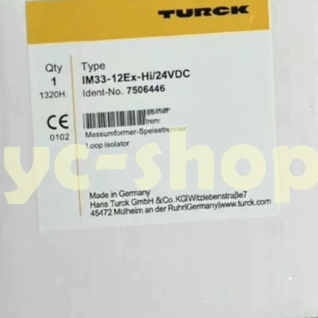 New TURCK IM33-12EX-HI24VDC security barrier Fast Shipping via