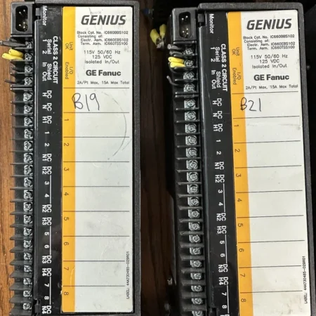 GE Fanuc IC660BBS102 IO - IC660EBS102 GENIUS Isolated In Out PLC Module