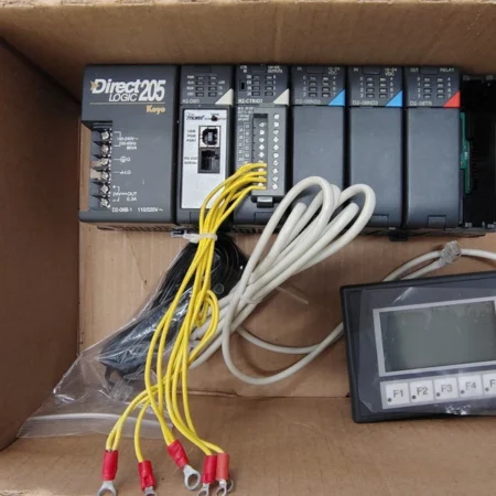 DirectLogic 205 Koyo PLC system with H2-DM1 H2-CTRIO2 D2-08ND3 D2-08TR D2-06B-1