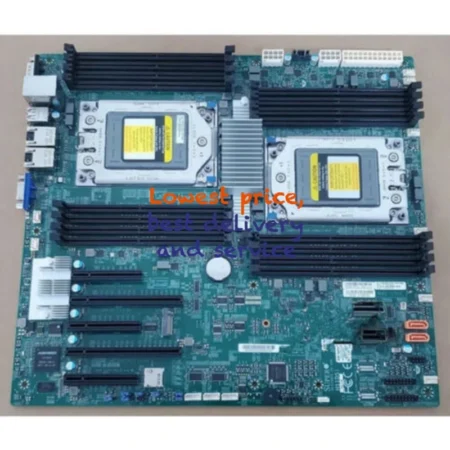 Motherboard 2x AMD EPYC 7551 64 cores 128 threads CPU+ Supermicro H11DSi E-ATX