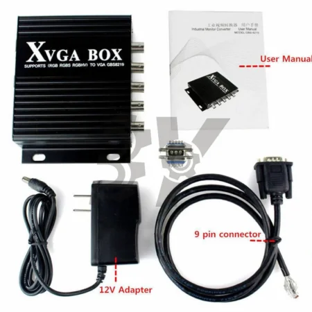 one XVGA Box GBS8219 MDA RGB CGA EGA to VGA Industrial Converter