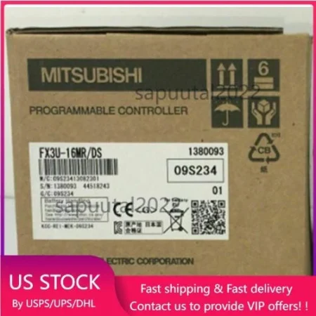 Mitsubishi PLC FX3U-16MRDS FX3U-16MR-DS In Box -New Free Shipping