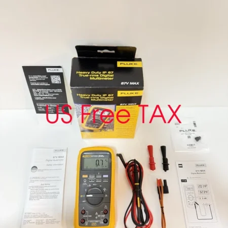 FLUKE 87V MAX TRUE RMS MULTIMETER W LEADS & CLIPS (NEW FACTORY SEALED) NEW