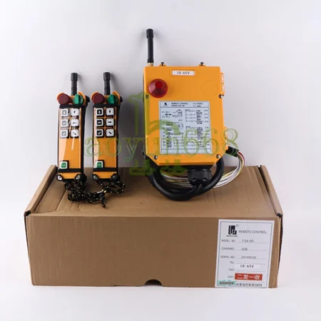 F24-6D Double Emitters Hoist Crane Radio Wireless Remote Control 18~65V