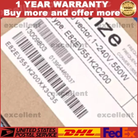 US Free TAX NEW LENZE E82EV551K2C200 PLC FREQUENCY INVERTER 8200 VECTOR 0.55kW