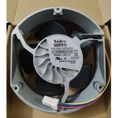 New NIDEC D1751M24B8CP332 DC24V 3.4A SERVO 4-wire gale imported fan#QW