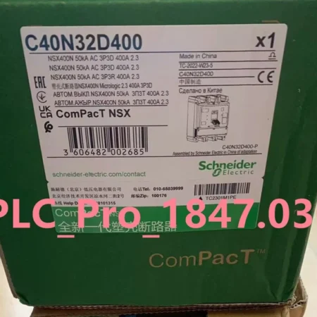 NEW Schneider C40N32D400 NSX400N 50kA AC 3P3D 400A 2.3 Fast delivery