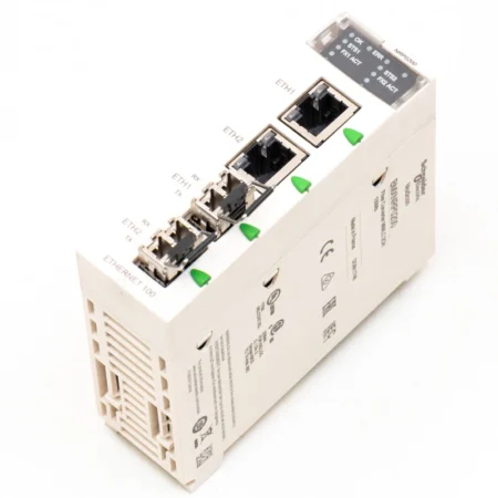SCHNEIDER ELECTRIC BMXNRP0200, Fiber Converter MMLC 2CH Used in stock at PLC...