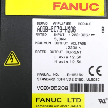 Used Fanuc A06B-6079-H206 Drive Unit Tested OK Warranty 1 YEAR
