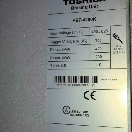 TOSHIBA Braking Unit PB7-4200K