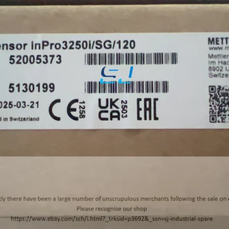 Brand new METTLER TOLEDO PH Electrode InPro3250i/SG/120 52005373#
