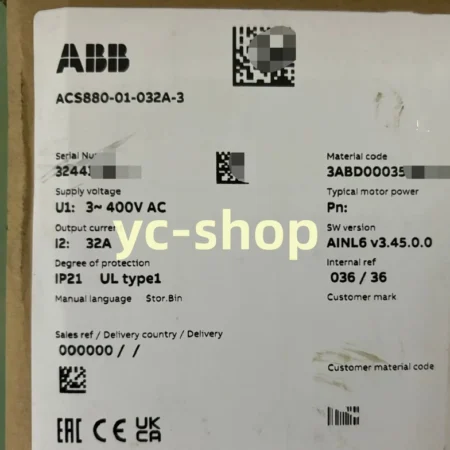 ABB ACS880-01-032A-3 VFD - Efficient Motor Control