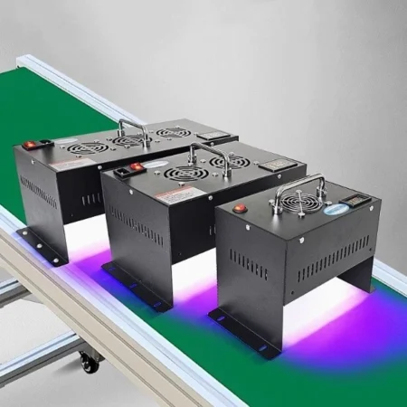 Conveyor Belt Dedicated UV Curing Lamp Light Belt Timing Function PLC Control