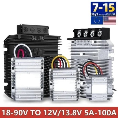 DC DC Converter 24V 36V 48V 60V 72V To 12V/13.8V Step Down Voltage Reducer