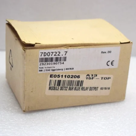 B&R AUTOMATION 7D0722.7 8 RELAY DIGITAL OUTPUT MODULE 24 VDC
