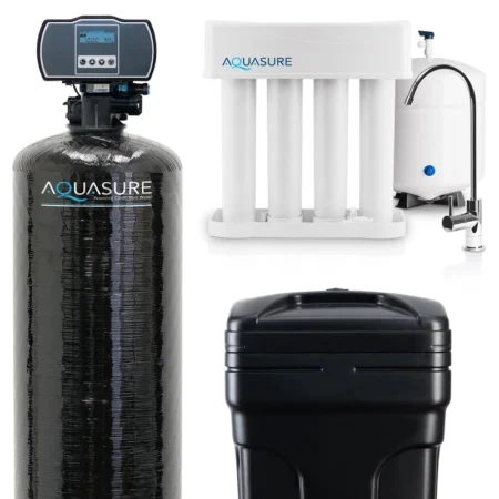 Aquasure Water Softener - 64,000 Grains  Reverse Osmosis System - 75GPD Bundle