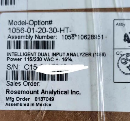 Rosemount 1056-01-20-30-HT analysis meter