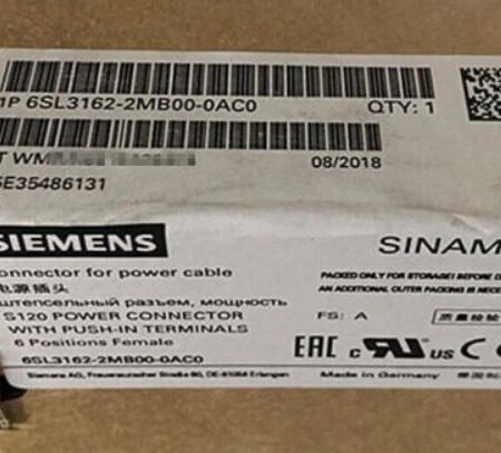 SIEMENS POWER CONNECTOR 6SL3162-2MB00-0AC0
