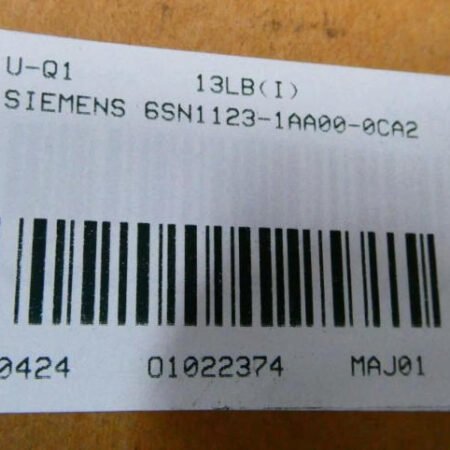 SIEMENS 6SN1123-1AA00-0CA2 Power Module