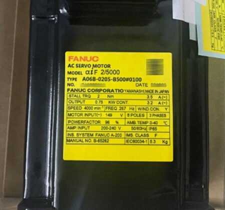 FANUC Used A06B-0205-B500 SERVO MOTOR