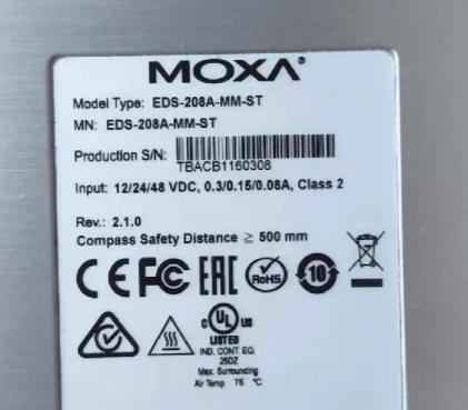 Moxa EDS-208A-MM-ST Ethernet Switch