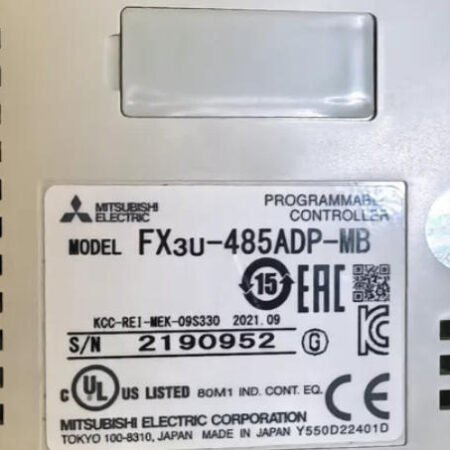 MITSUBISHI PROGRAMMABLE CONTROLLER MODULE FX3U-485ADP-MB