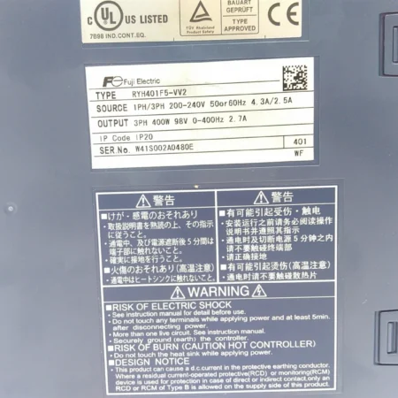 Fuji RYH401F5-VV2 servo drive