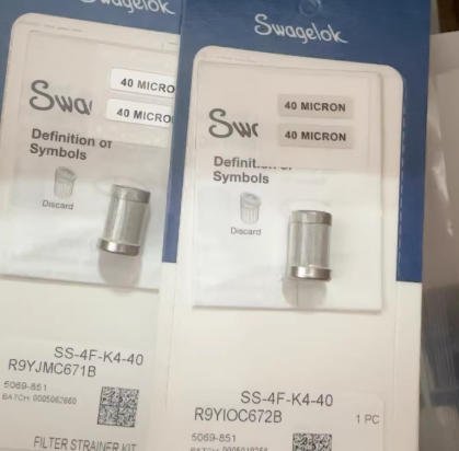 SWAGELOK SS-4F-K4-40 40-MICRON FILTER STRAINER