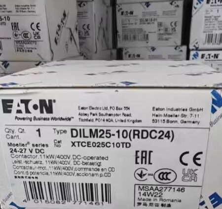 EATON MOELLER DILM25-10 RDC24 XTCE025C10TD Contactor